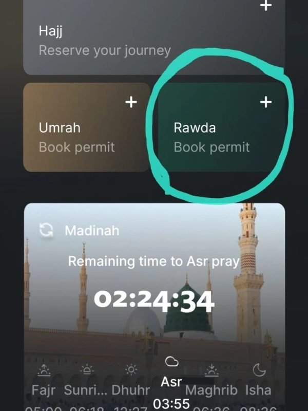 Struggling with Nusuk for Rawdah Access 2